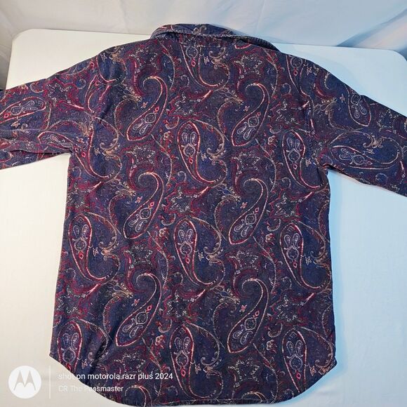 Vintage 1985 Capacity Brand Cotton Paisley Shirt - Picture 3 of 9